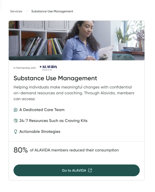 An image of the ALAViDA page.