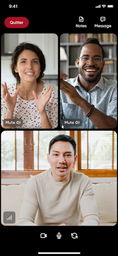 Aperçu d'une séance de consultation de couple.